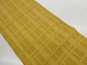 変わり格子模様織出し名古屋帯